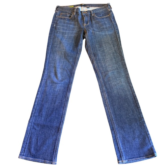 J. Crew Denim - J.Crew Matchstick Straight Leg Jeans Dark Wash Blue Denim Size 29R 80280 FA12